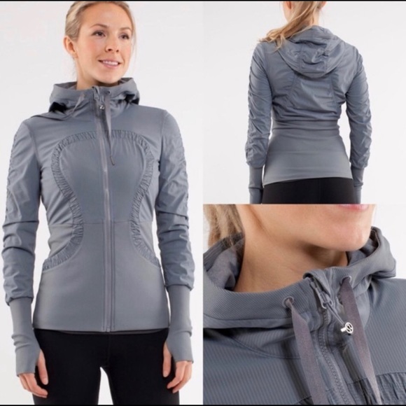 lululemon athletica Jackets & Blazers - Lululemon Dance Studio Hoodie Jacket Slate Grey